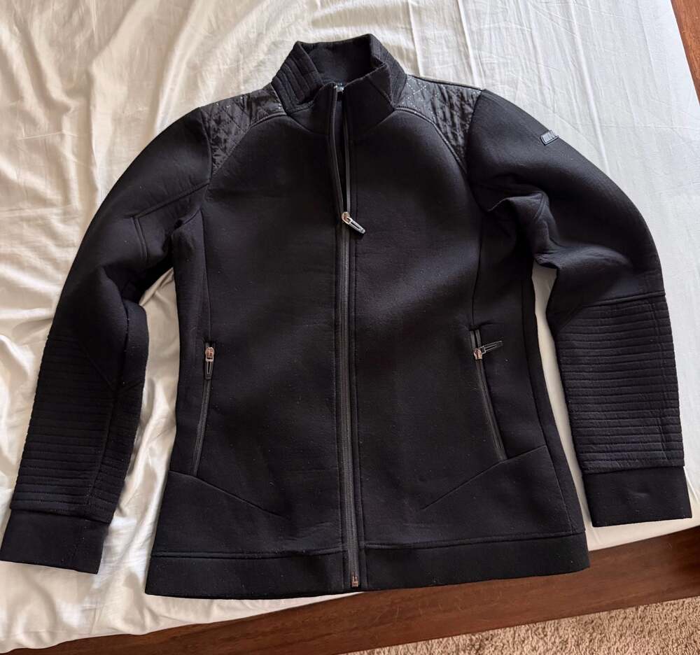 BMW M Collection Women's Black Full-Zip Quilted Softshell Jacket